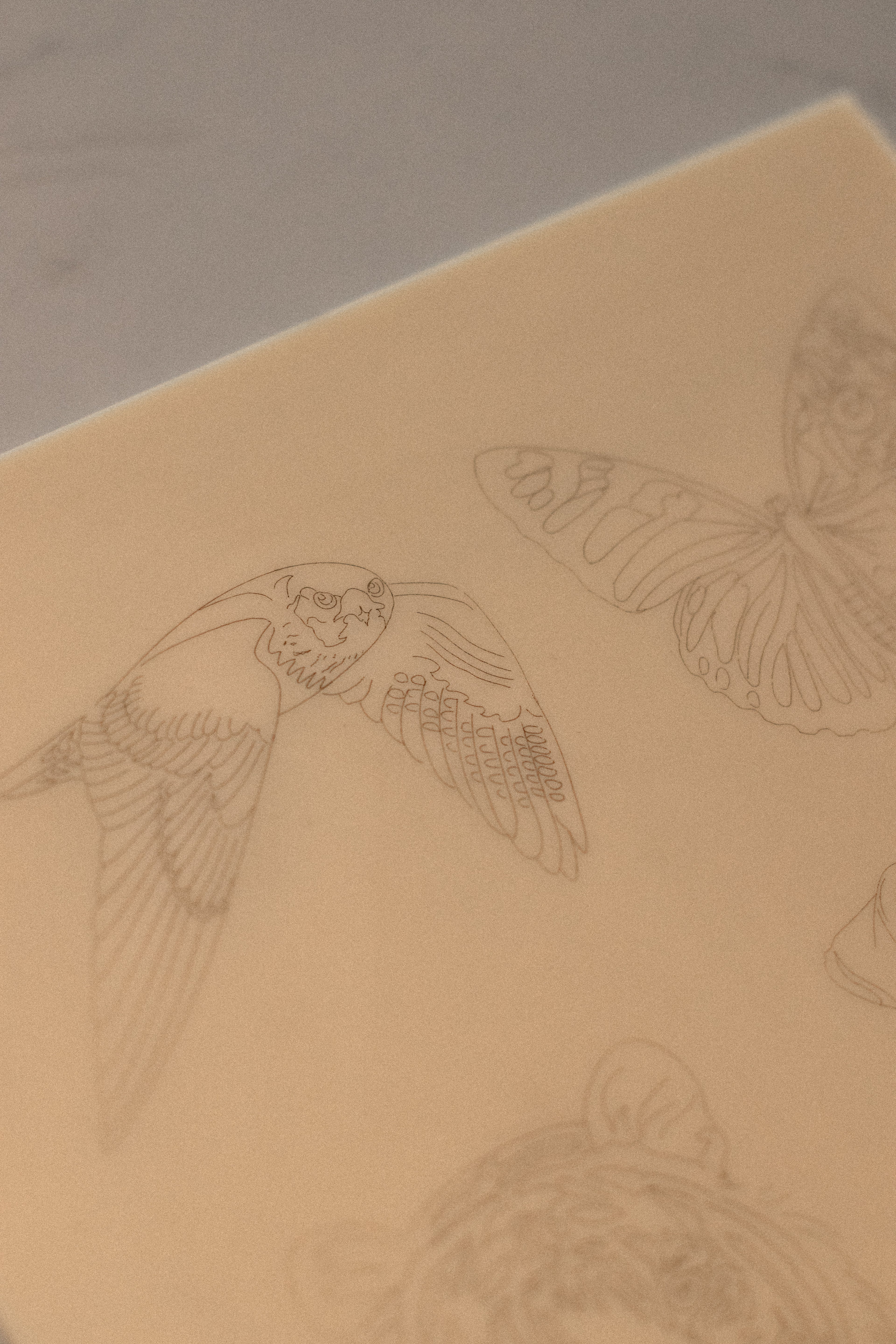 Pre stenciled fake skin Animals 1